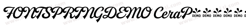 FONTSPRINGDEMO CeraP字体转换